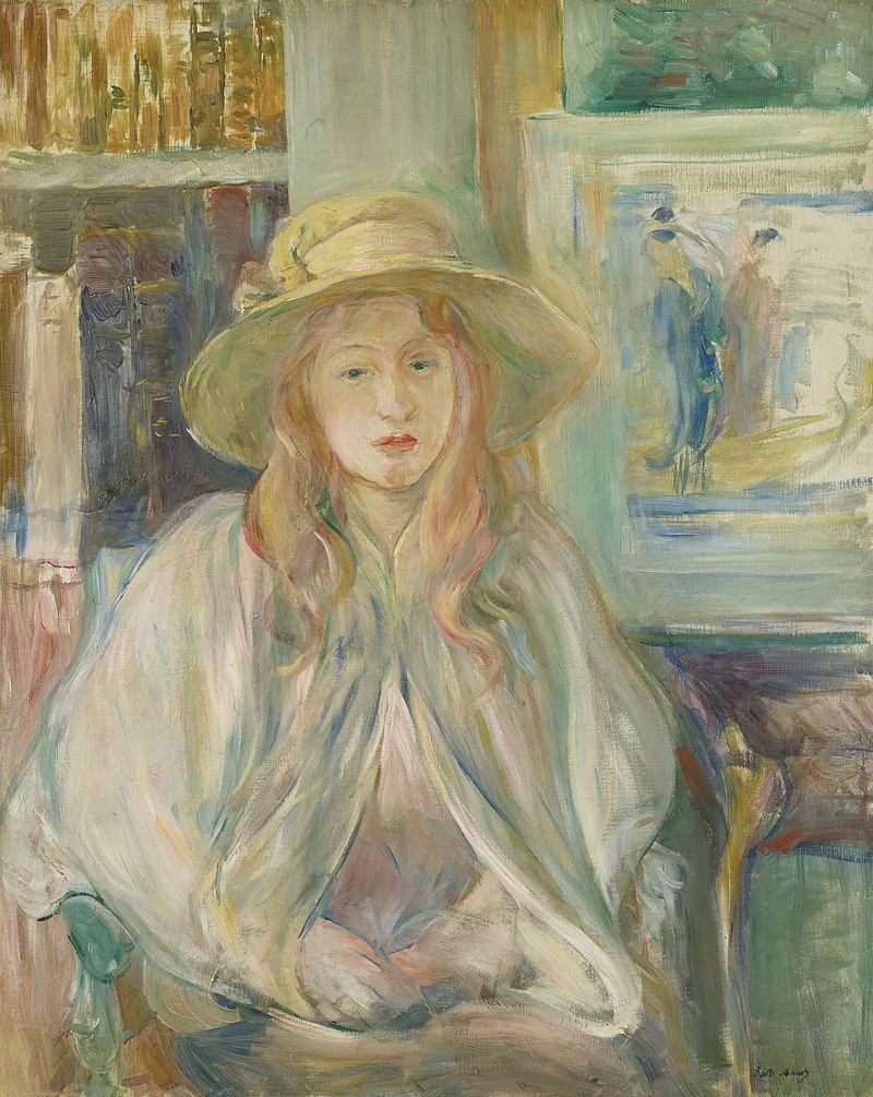 Ragazza con il cappello di paglia
